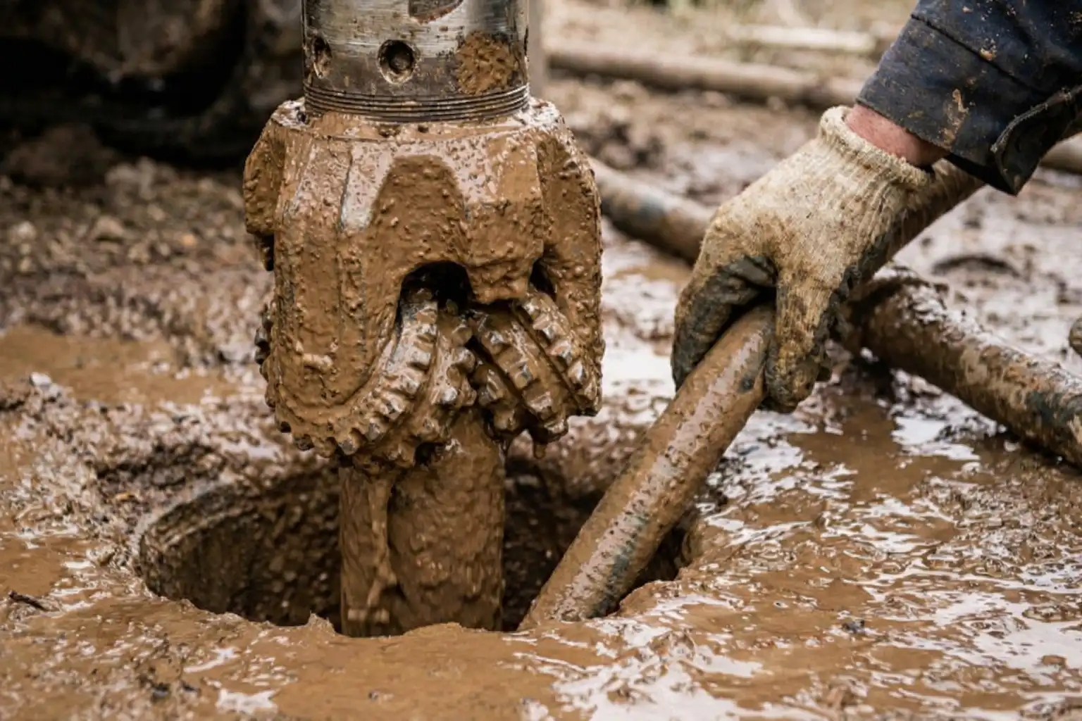 Rotary Sondaj Matkabı Çamurlu Örnegi