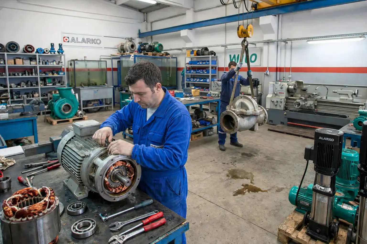 Dalgıç Pompa Tamir Bakım Atölyesi